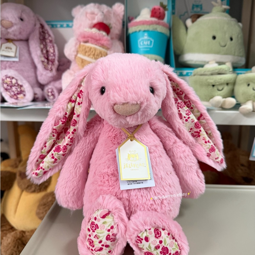 Jellycat (Shanghai) Beijing Exclusive Blushkin Blossom Luxe Bunny (Limited).BNWT
